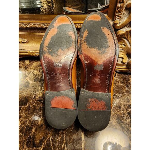 Carrucci Mens 9.5 Two-Tone Monk Strap Wingtip Dress Shoes main image 8